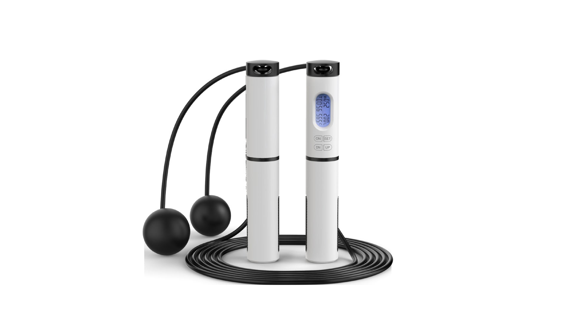 CUTTING-EDGE TECHNOLOGY smart cordless jump rope with counter fitness ball