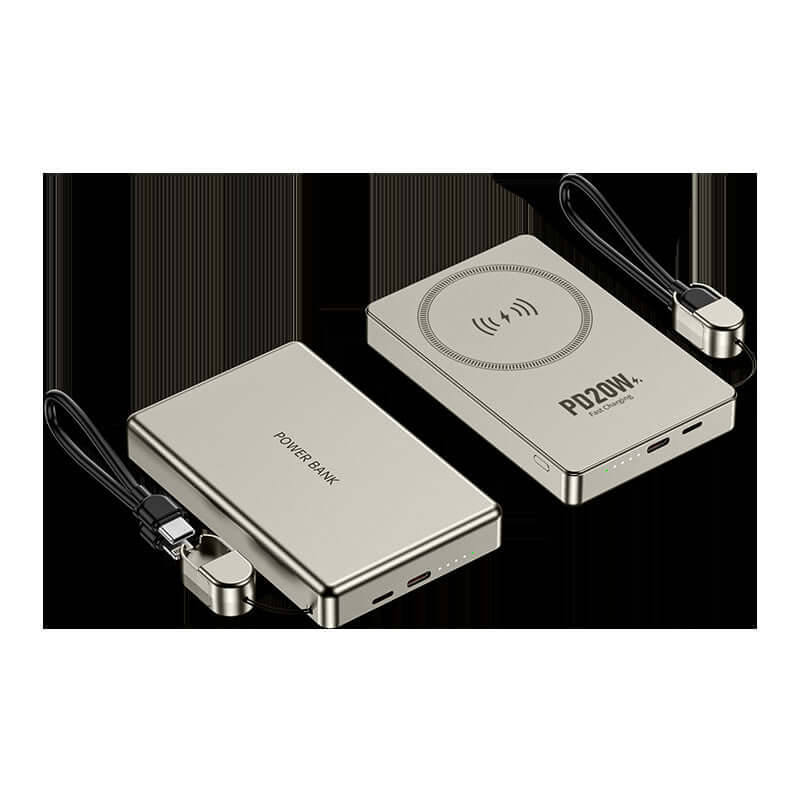 CUTTING-EDGE TECHNOLOGY Ultra-Thin Magnetic Wireless Power Bank