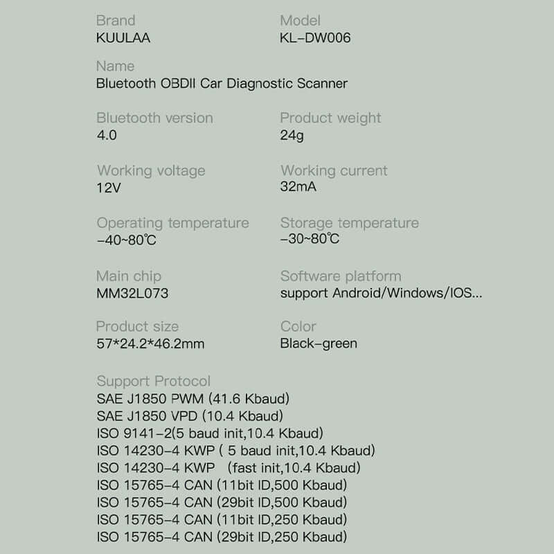 CUTTING-EDGE TECHNOLOGY Bluetooth OBD auto fault detector vehicle diagnostic scanner