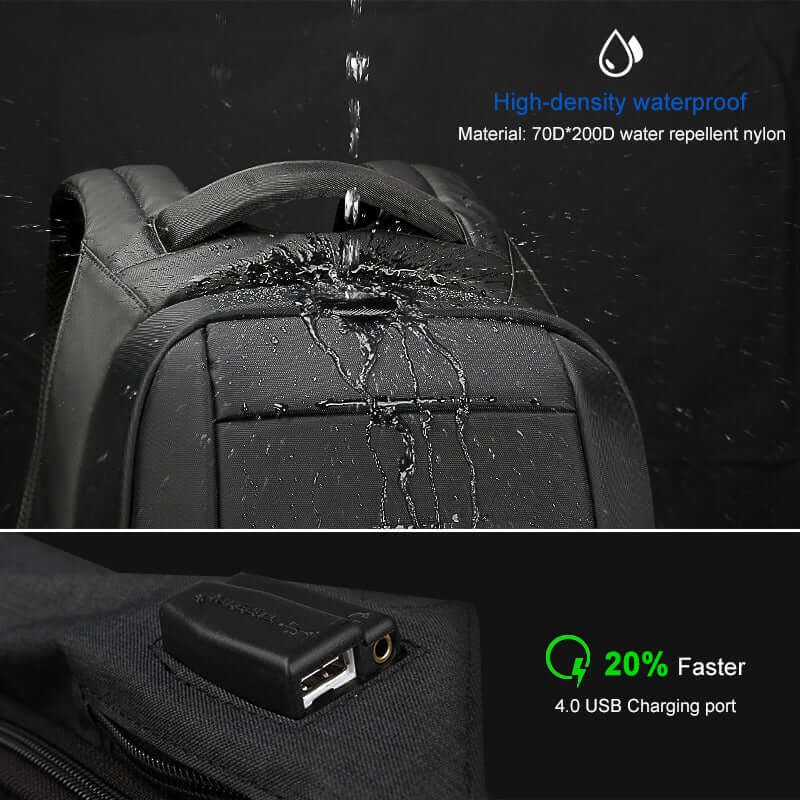 CUTTING-EDGE TECHNOLOGY 15.6-Inch Men's Laptop Backpack