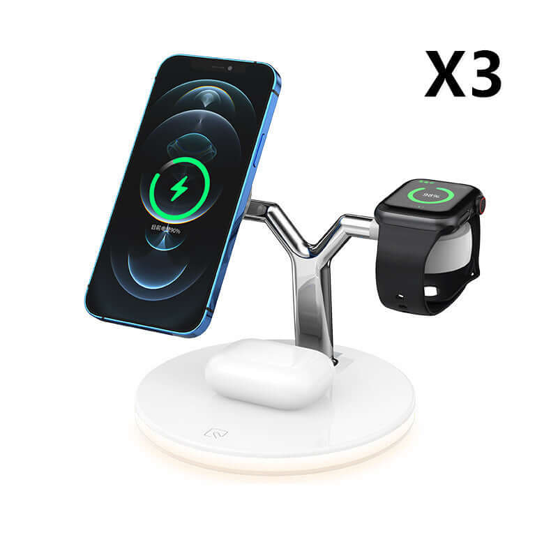 CUTTING-EDGE TECHNOLOGY 3-in-1 15W Magnetic Wireless Charger