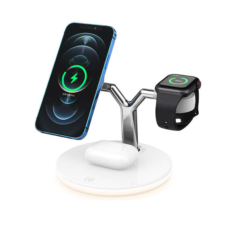 CUTTING-EDGE TECHNOLOGY 3-in-1 15W Magnetic Wireless Charger