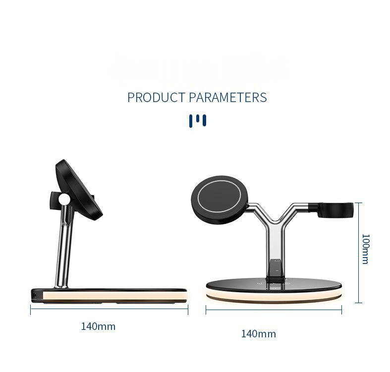 CUTTING-EDGE TECHNOLOGY 3-in-1 15W Magnetic Wireless Charger