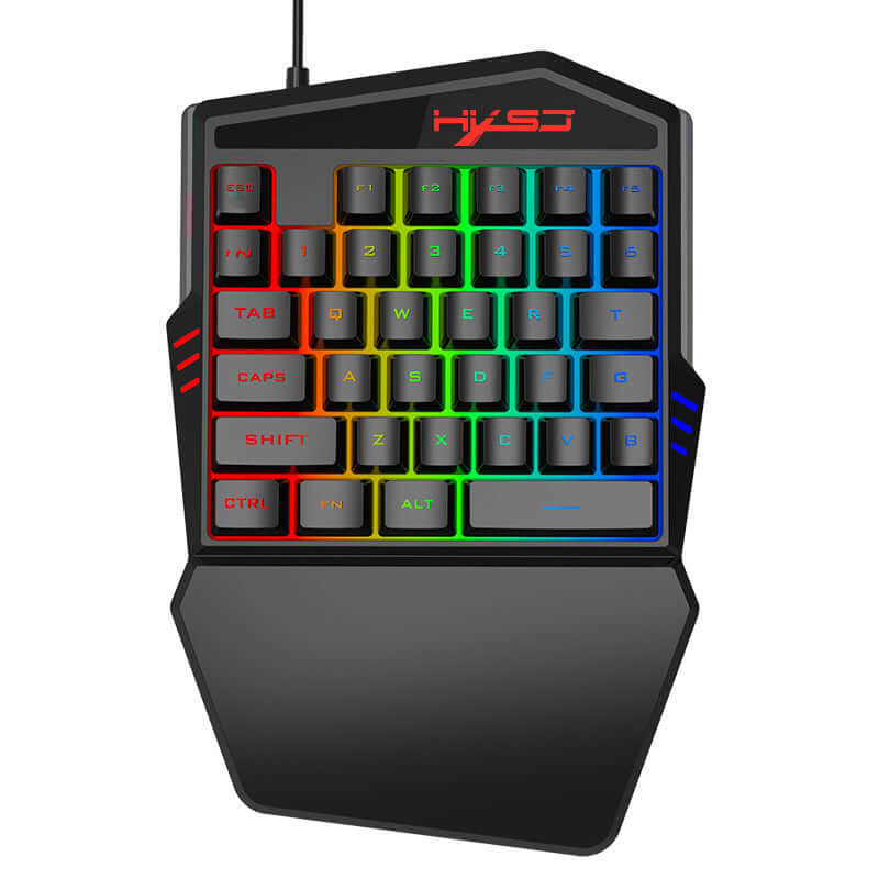 CUTTING-EDGE TECHNOLOGY One-Handed Gaming Keyboard Set