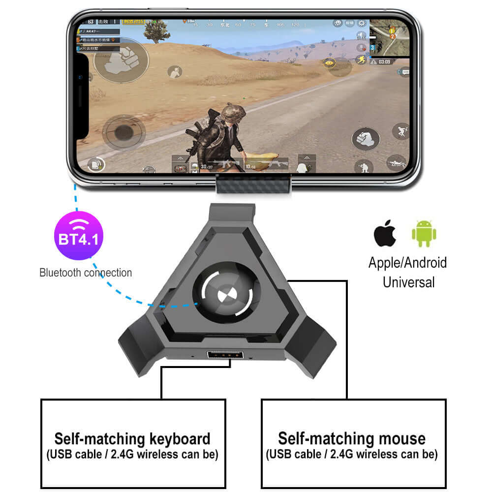CUTTING-EDGE TECHNOLOGY One-Handed Gaming Keyboard Set
