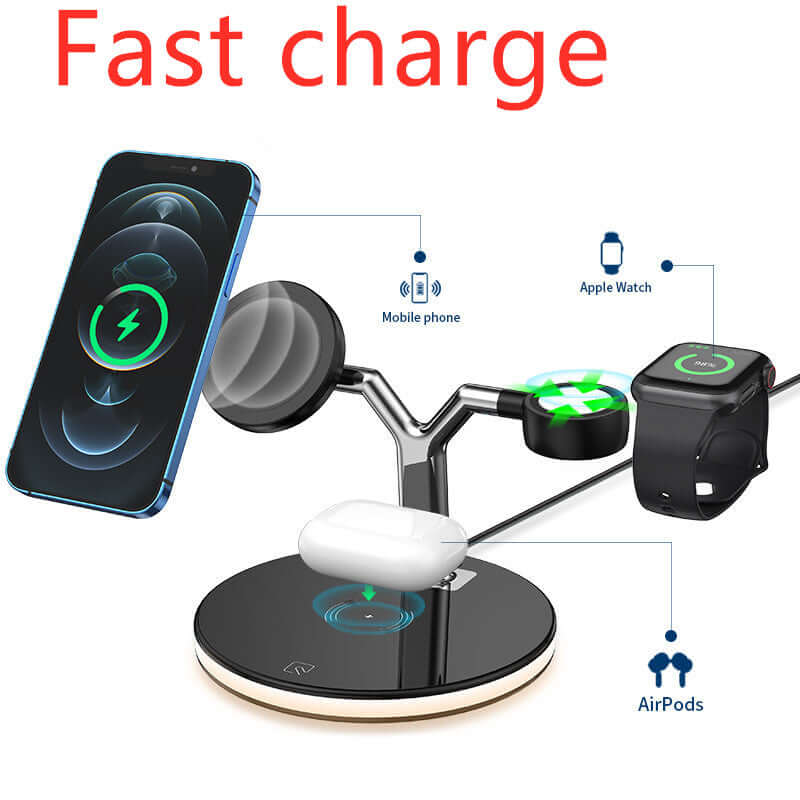 CUTTING-EDGE TECHNOLOGY 3-in-1 15W Magnetic Wireless Charger
