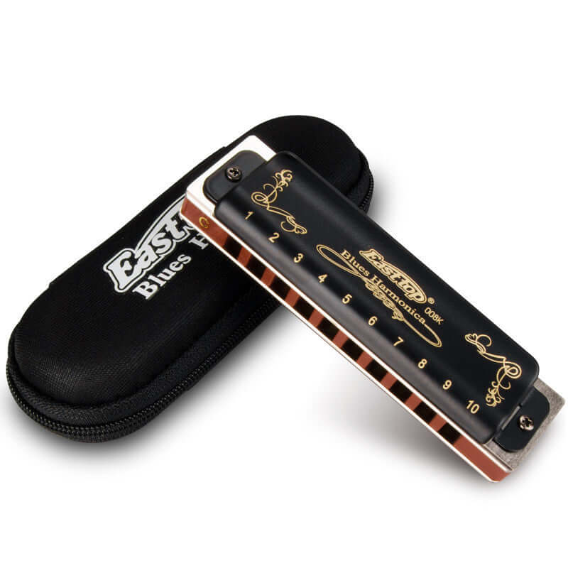 CUTTING-EDGE TECHNOLOGY T008K C Key 10-Hole Blues Harmonica