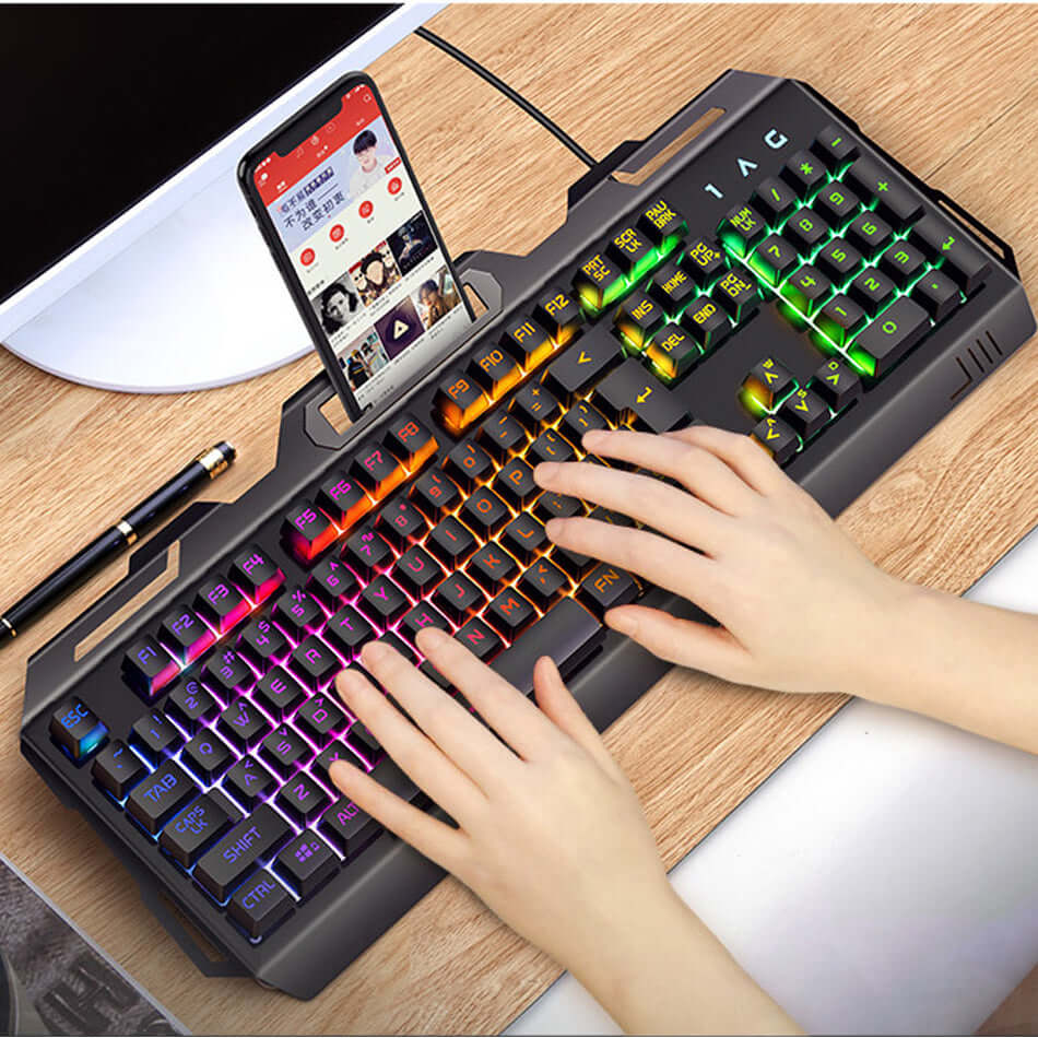 CUTTING-EDGE TECHNOLOGY Mechanical Feel Gaming Keyboard