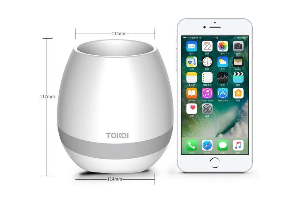 CUTTING-EDGE TECHNOLOGY touch-sensitive music vase desktop speaker