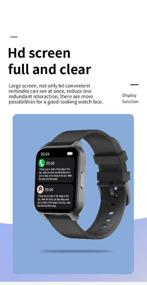 CUTTING-EDGE TECHNOLOGY Smart Color Screen Health Watch