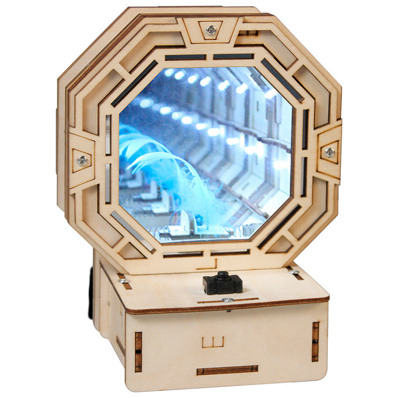 CUTTING-EDGE TECHNOLOGY hand-assembled black creative space-time tunnel decoration