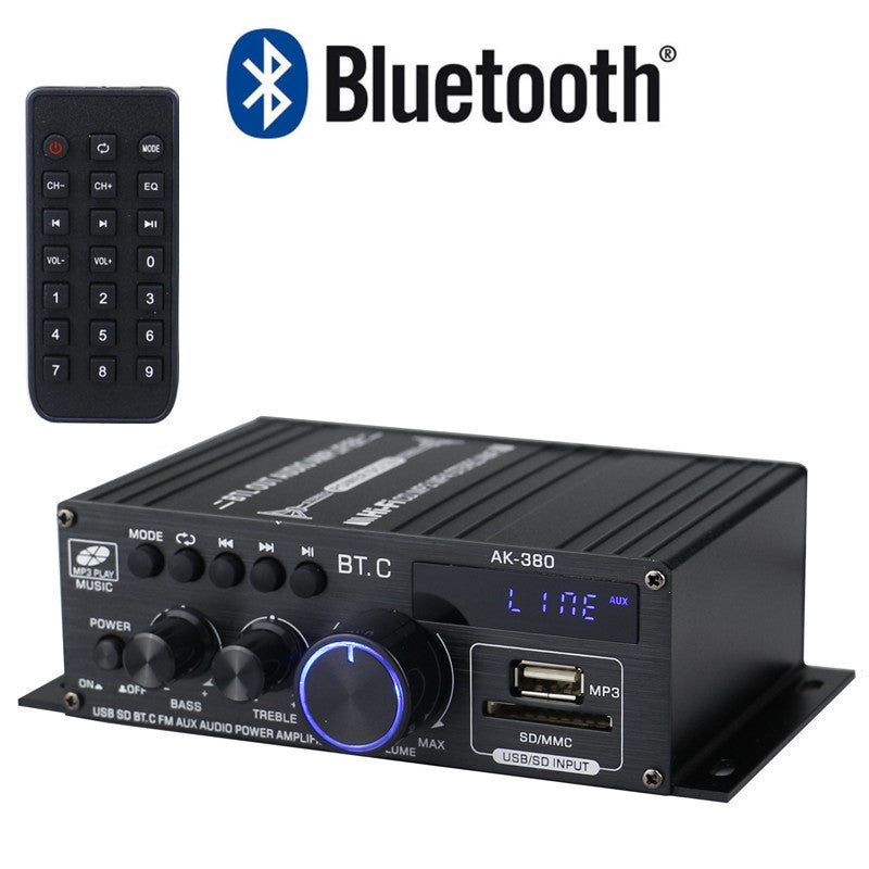 CUTTING-EDGE TECHNOLOGY AK380 Bluetooth 12V Power Amplifier for Car and Home Audio
