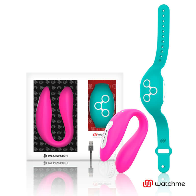 CUTTING-EDGE TECHNOLOGY dual technology wearable personal massager in Fuchsia and Seawater
