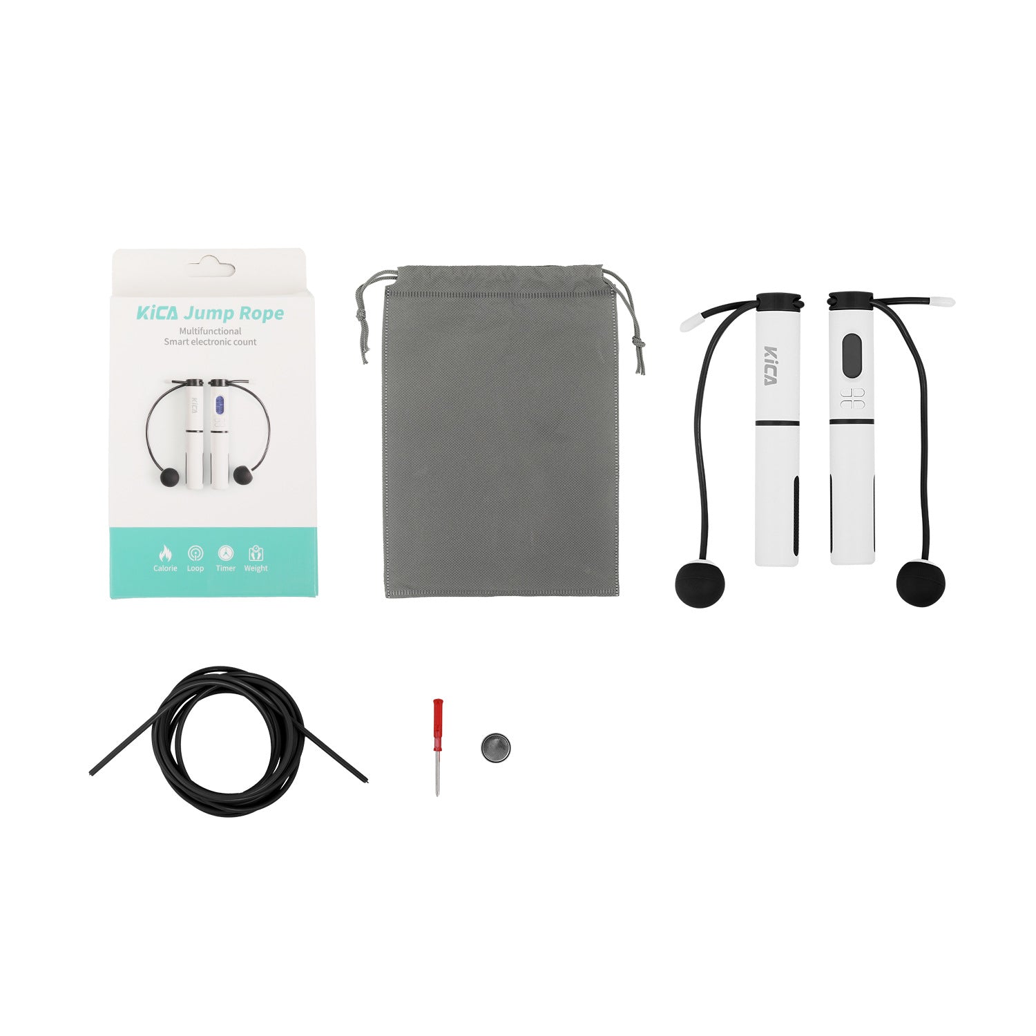 CUTTING-EDGE TECHNOLOGY smart cordless jump rope with counter fitness ball