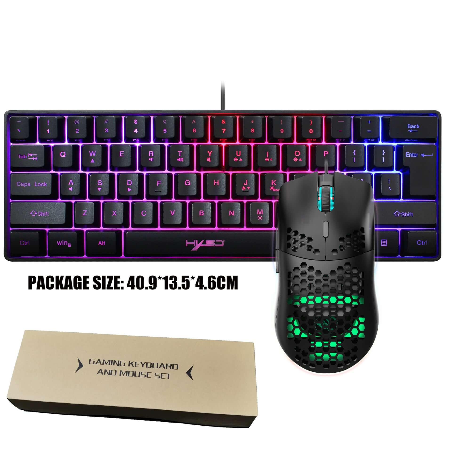RGB Gaming Membrane Keyboard with Shortcuts