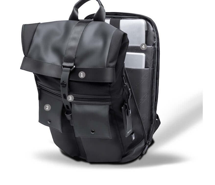 CUTTING-EDGE TECHNOLOGY men's anti-theft waterproof laptop travel backpack with USB charging
