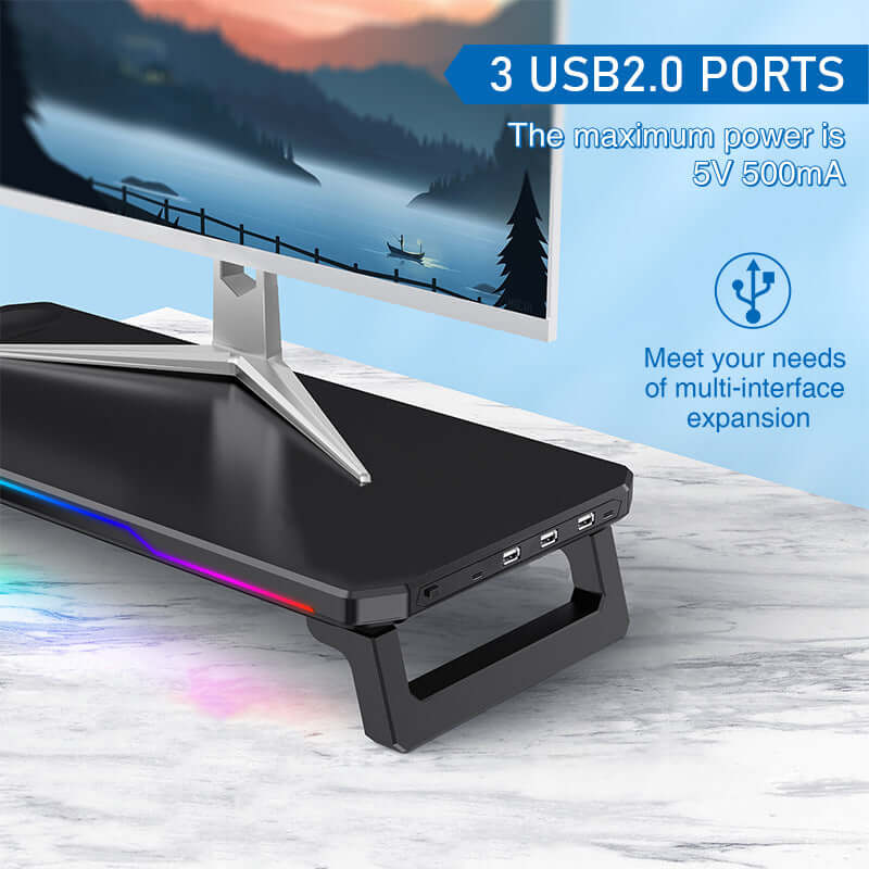 CUTTING-EDGE TECHNOLOGY laptop neck-support RGB monitor stand
