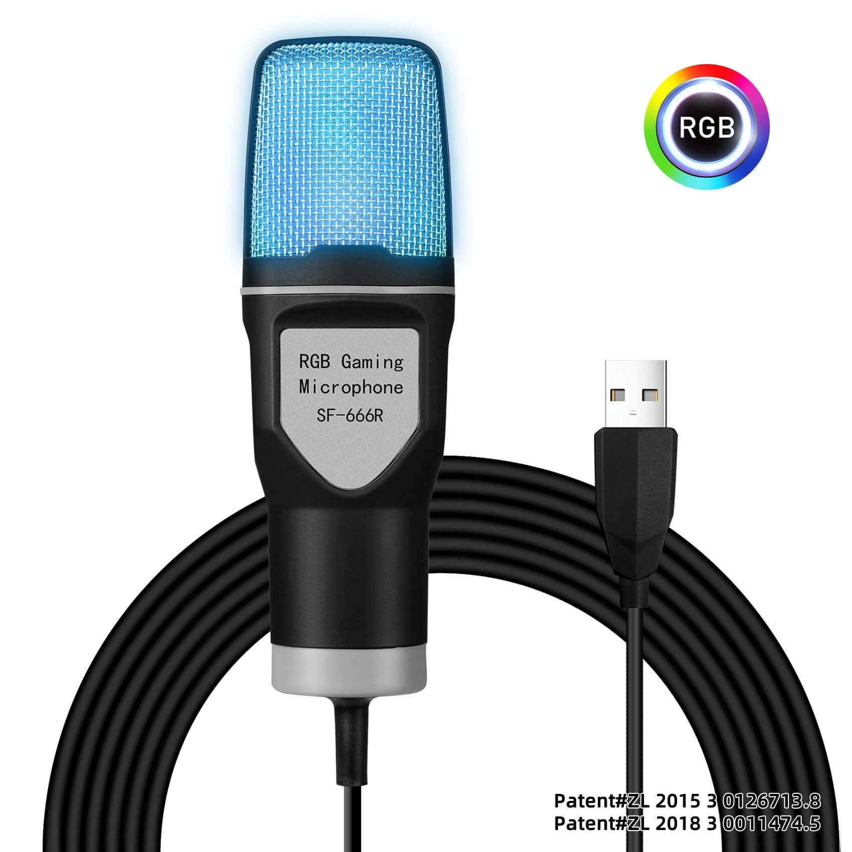 CUTTING-EDGE TECHNOLOGY RGB Streaming Microphone With Stand