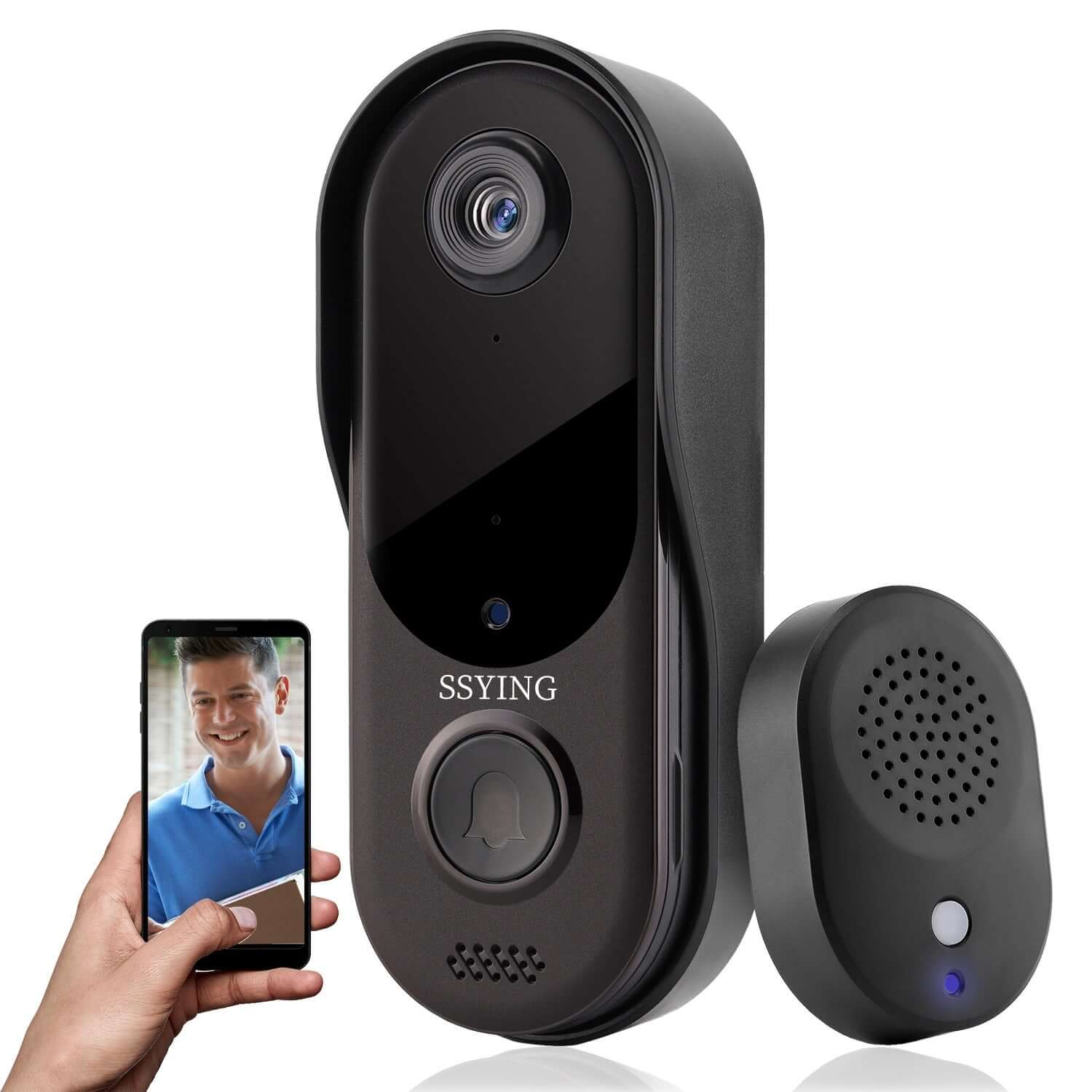 CUTTING-EDGE TECHNOLOGY Wireless Smart WiFi Doorbell for modern home entrance