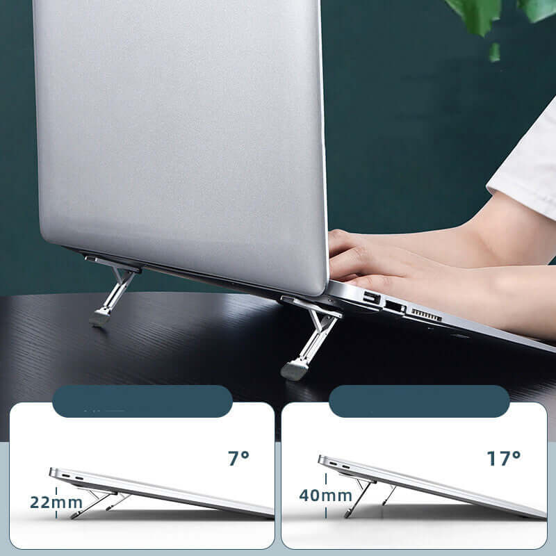 CUTTING-EDGE TECHNOLOGY invisible pasting folding height-adjustable laptop stand