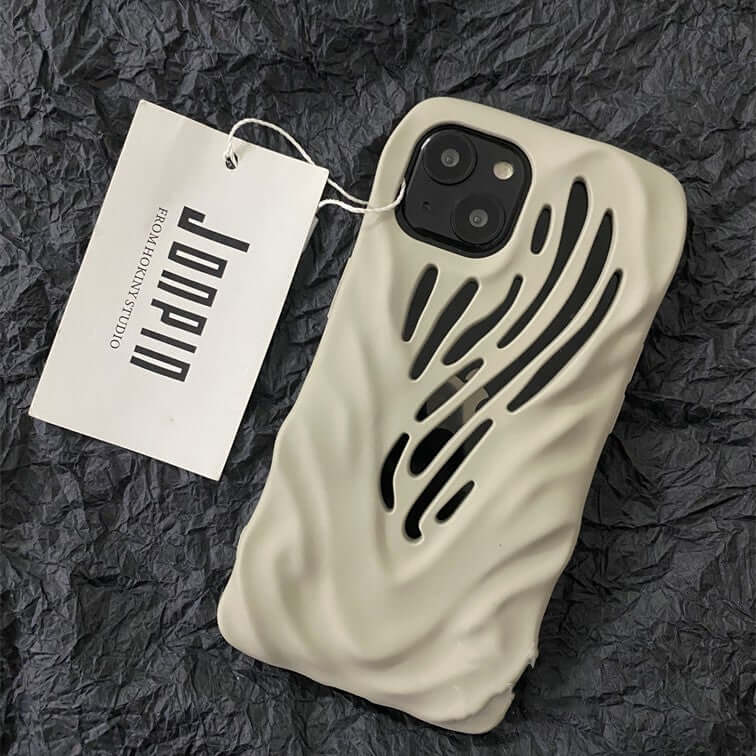 CUTTING-EDGE TECHNOLOGY titanium gray wind hollow phone case