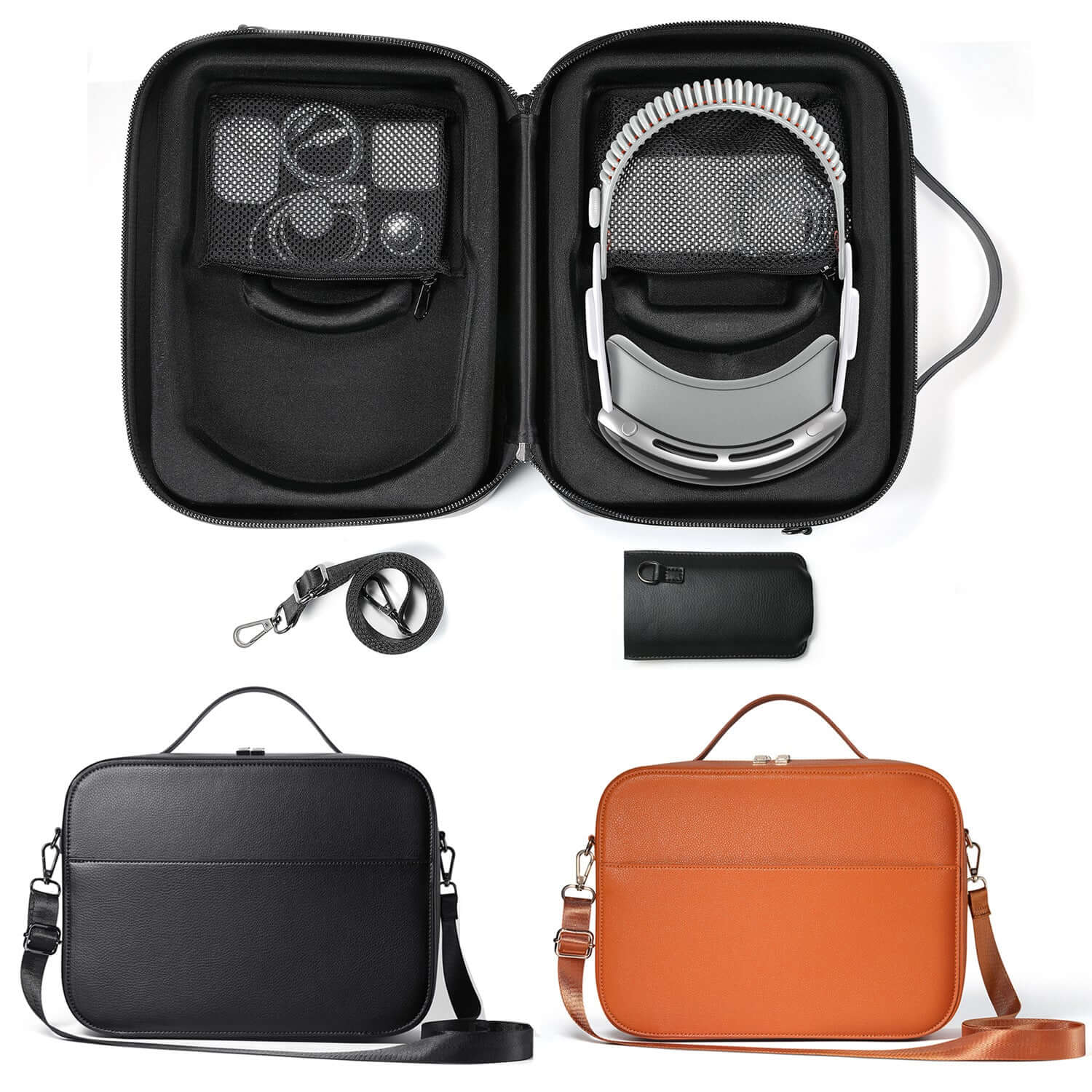 CUTTING-EDGE TECHNOLOGY Leather Storage Case for Apple Vision Pro