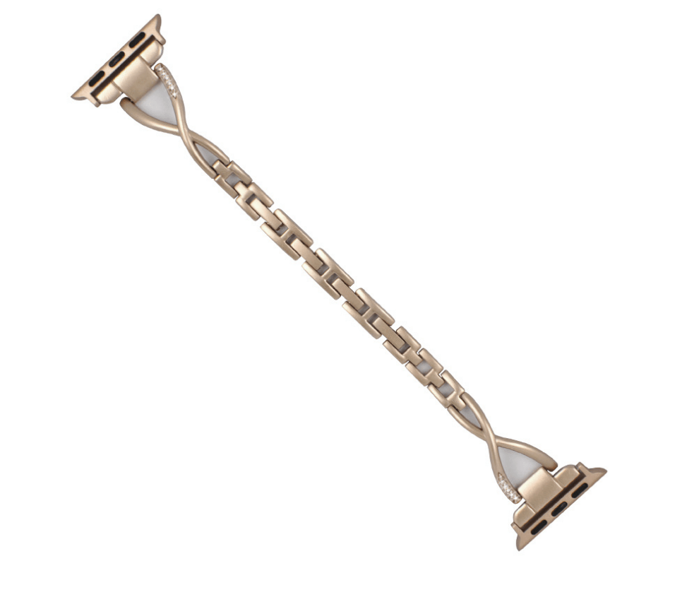Apple Watch Band X-Type Stainless Steel with Diamonds