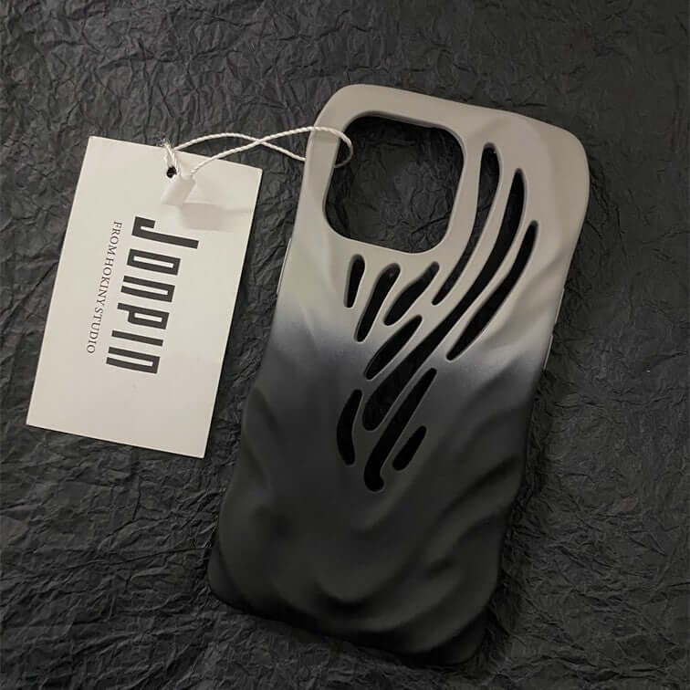 CUTTING-EDGE TECHNOLOGY titanium gray wind hollow phone case