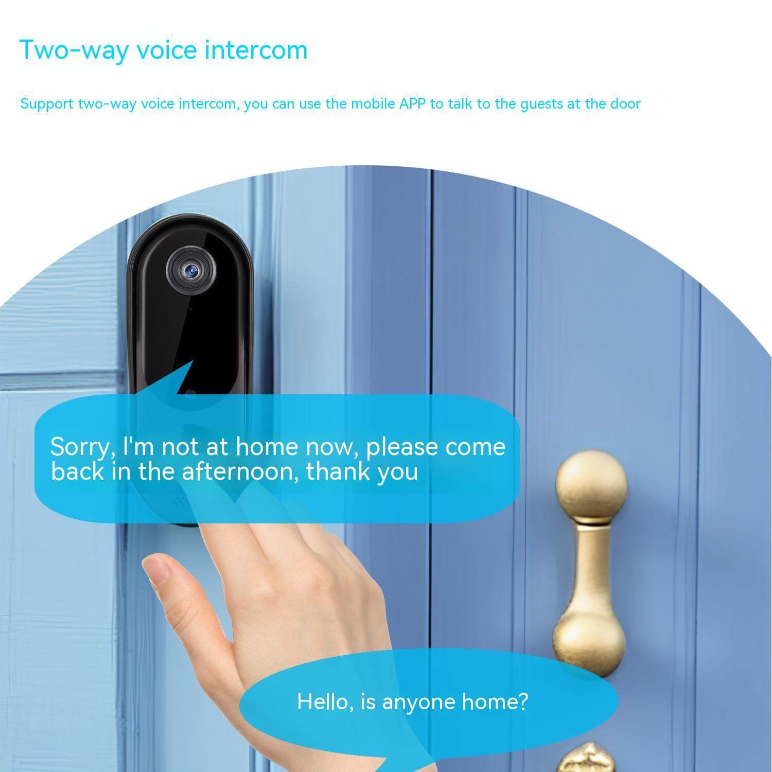 CUTTING-EDGE TECHNOLOGY Wireless Smart WiFi Doorbell for modern home entrance