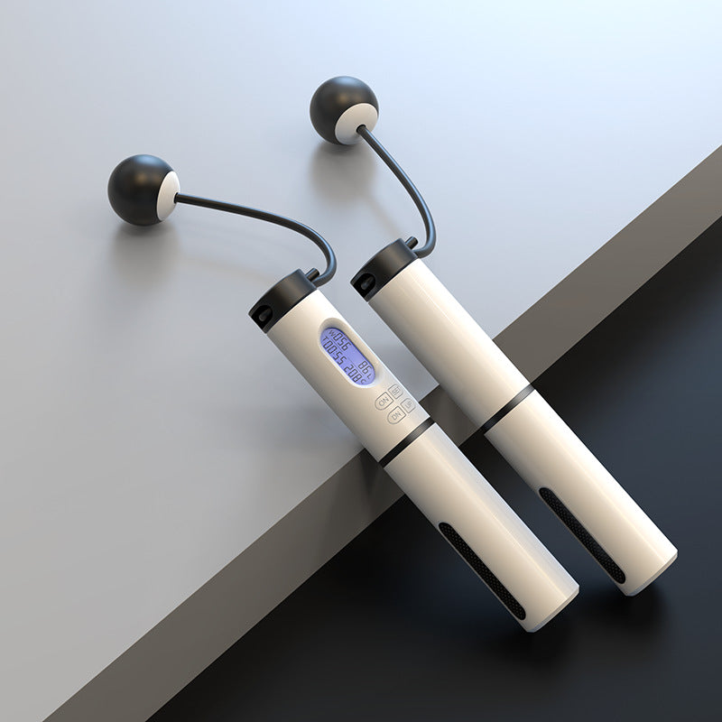 CUTTING-EDGE TECHNOLOGY smart cordless jump rope with counter fitness ball
