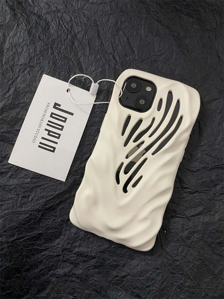 CUTTING-EDGE TECHNOLOGY titanium gray wind hollow phone case