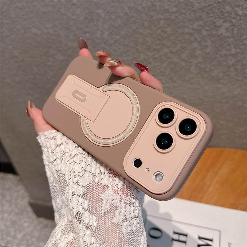 CUTTING-EDGE TECHNOLOGY skin-feel magnetic folding stand for phone cases