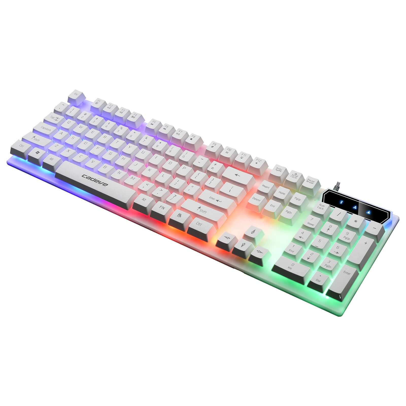 CUTTING-EDGE TECHNOLOGY Colorful Backlit USB Wired Gaming Keyboard