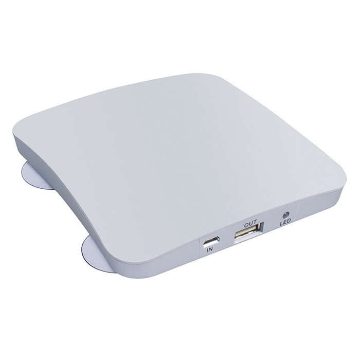 CUTTING-EDGE TECHNOLOGY Solar-Powered Suction Cup Portable Power Bank