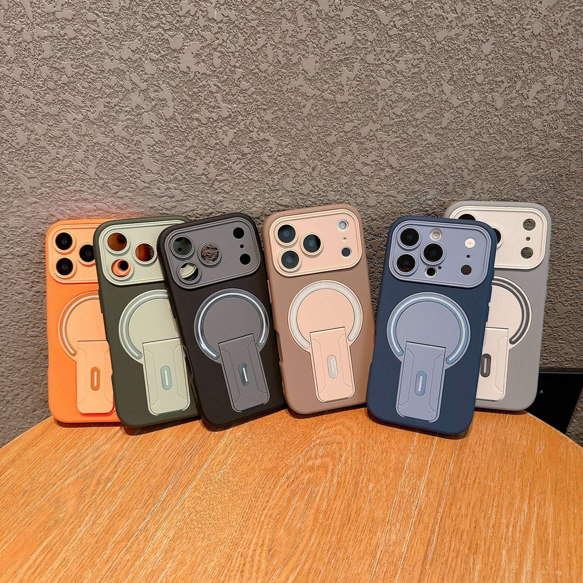 CUTTING-EDGE TECHNOLOGY skin-feel magnetic folding stand for phone cases
