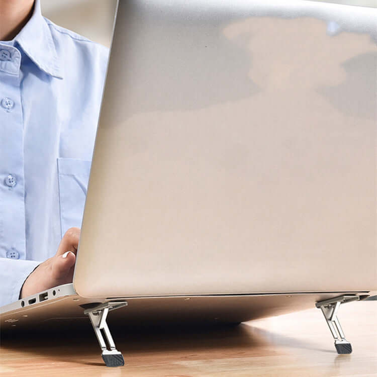 CUTTING-EDGE TECHNOLOGY invisible pasting folding height-adjustable laptop stand