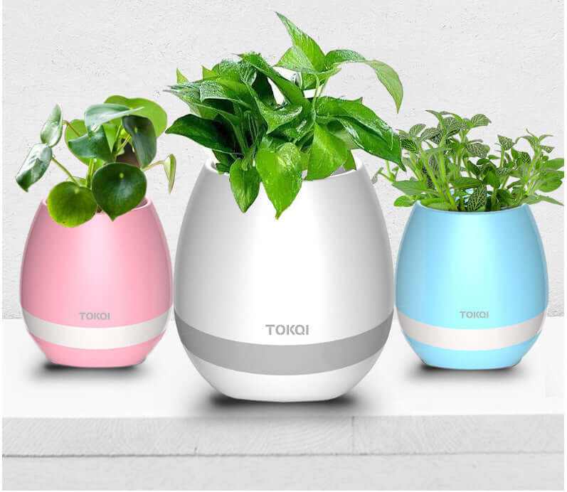 CUTTING-EDGE TECHNOLOGY touch-sensitive music vase desktop speaker