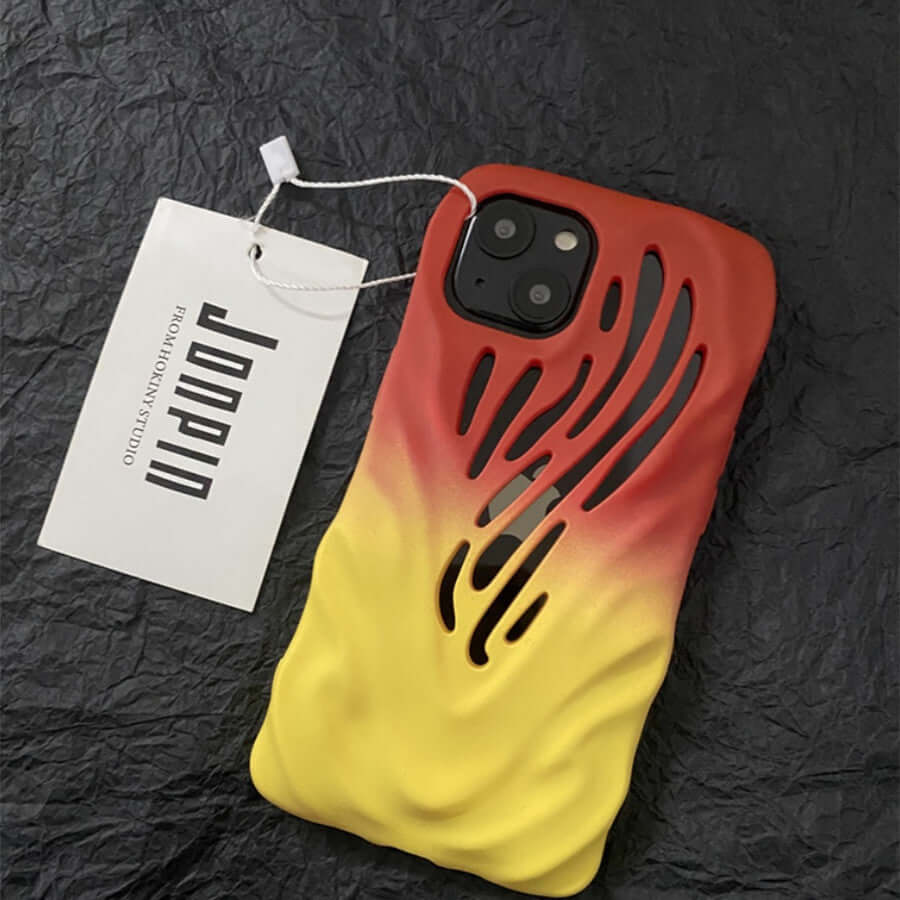 CUTTING-EDGE TECHNOLOGY titanium gray wind hollow phone case