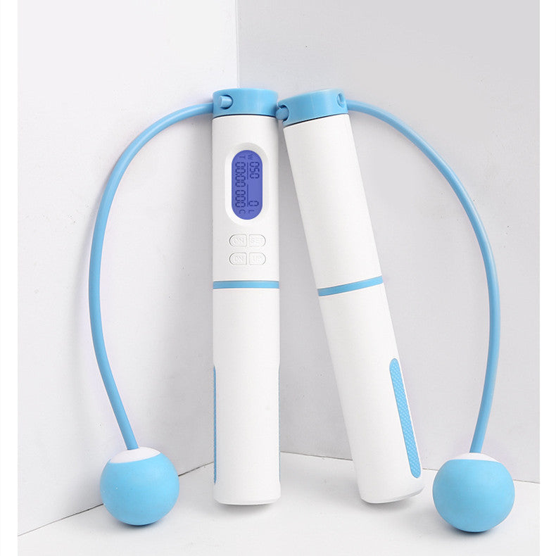 CUTTING-EDGE TECHNOLOGY smart cordless jump rope with counter fitness ball