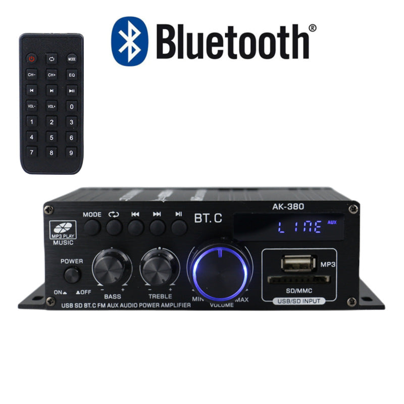 CUTTING-EDGE TECHNOLOGY AK380 Bluetooth 12V Power Amplifier for Car and Home Audio