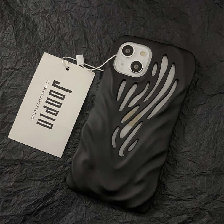 CUTTING-EDGE TECHNOLOGY titanium gray wind hollow phone case