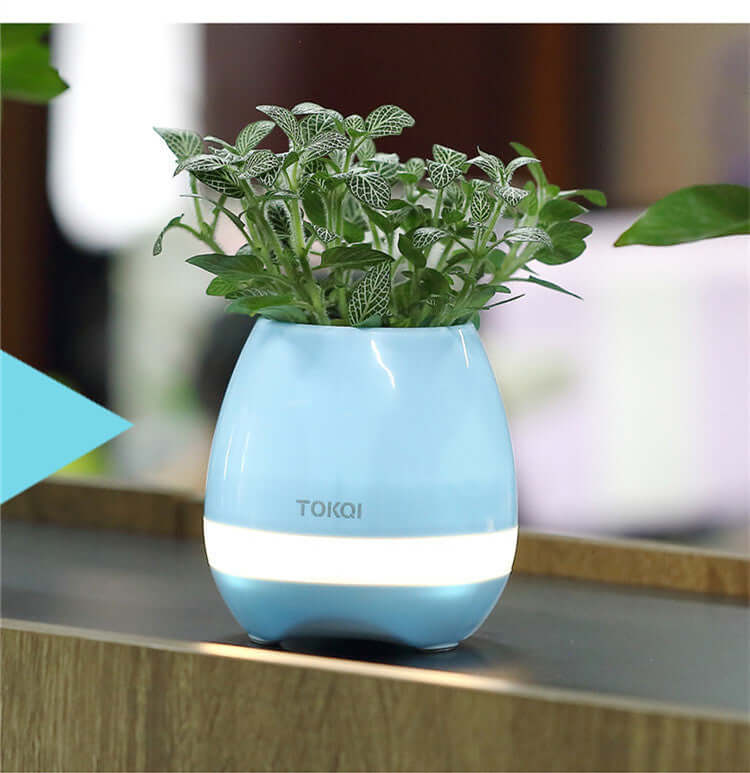 CUTTING-EDGE TECHNOLOGY touch-sensitive music vase desktop speaker