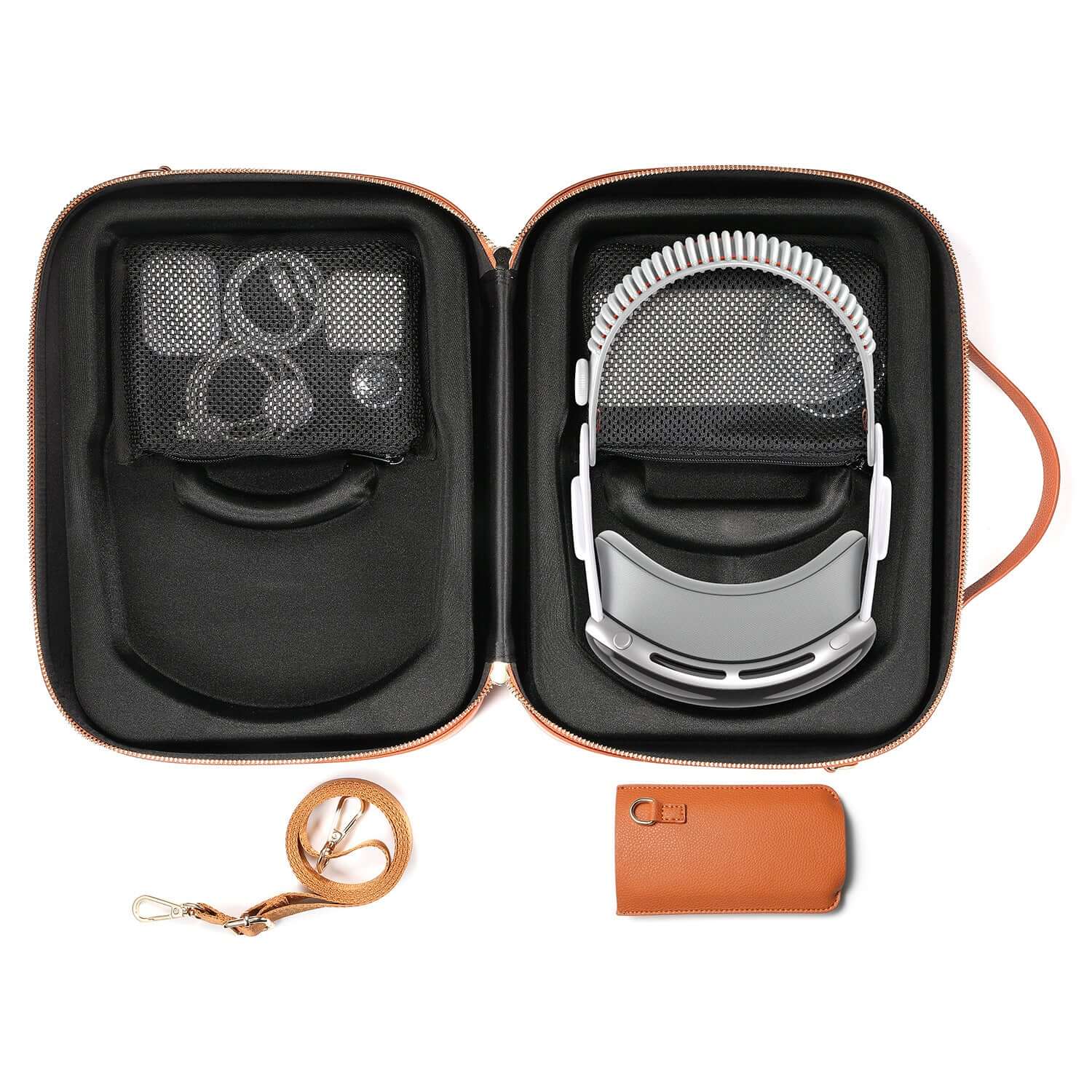 CUTTING-EDGE TECHNOLOGY Leather Storage Case for Apple Vision Pro