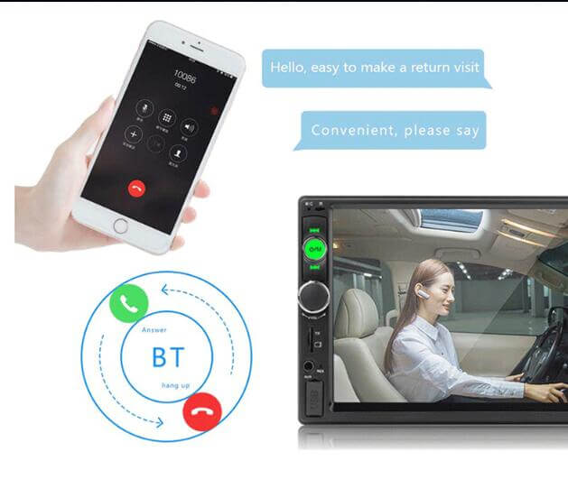 CUTTING-EDGE TECHNOLOGY 7-Inch Car MP5 Bluetooth Touch Screen