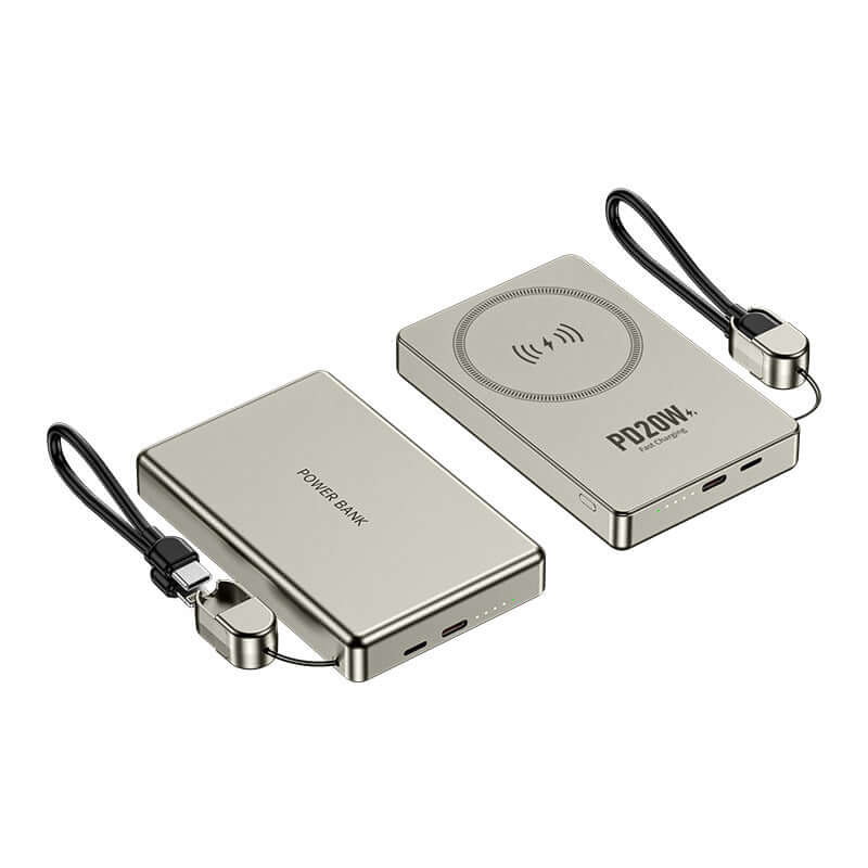 CUTTING-EDGE TECHNOLOGY Ultra-Thin Magnetic Wireless Power Bank
