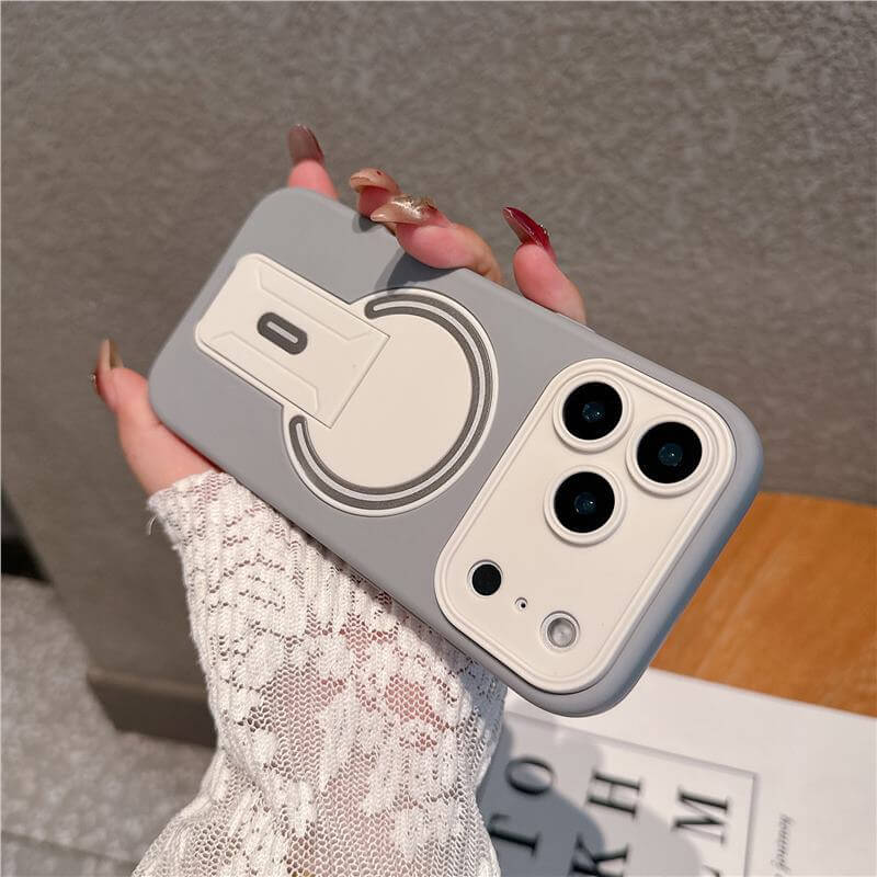 CUTTING-EDGE TECHNOLOGY skin-feel magnetic folding stand for phone cases