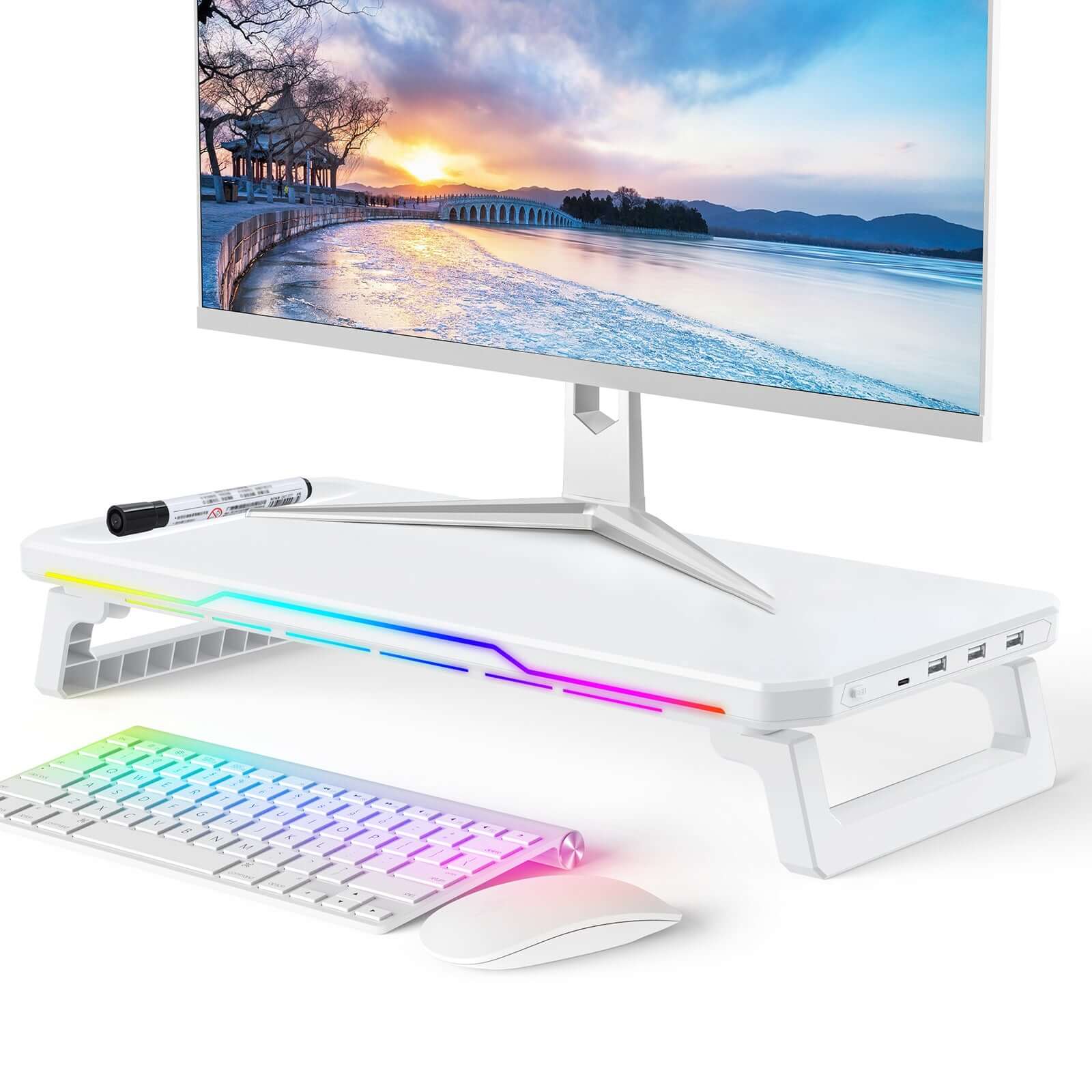 CUTTING-EDGE TECHNOLOGY laptop neck-support RGB monitor stand
