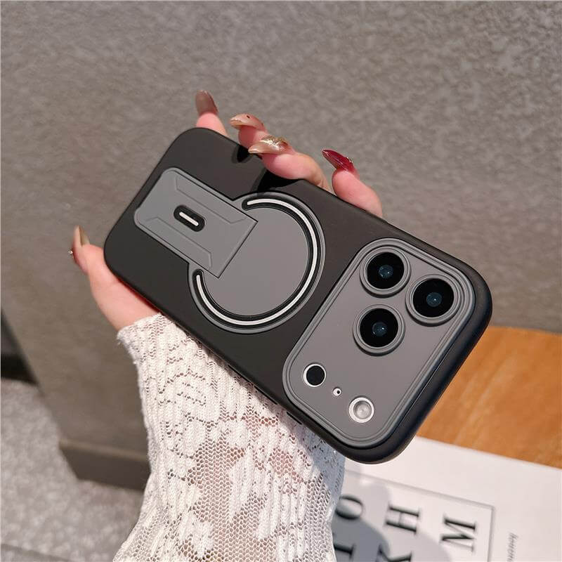 CUTTING-EDGE TECHNOLOGY skin-feel magnetic folding stand for phone cases