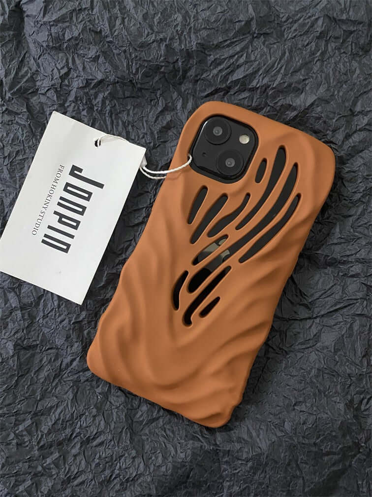 CUTTING-EDGE TECHNOLOGY titanium gray wind hollow phone case