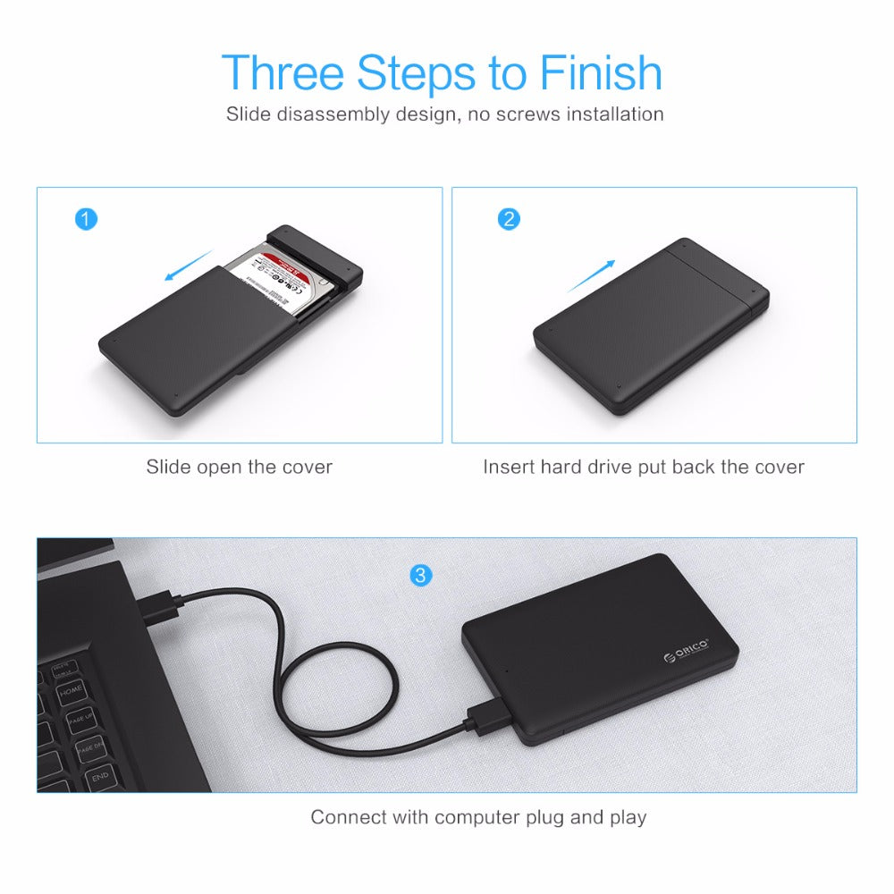 CUTTING-EDGE TECHNOLOGY ORICO 2577U3 USB 3.0 2.5-Inch SATA SSD Enclosure